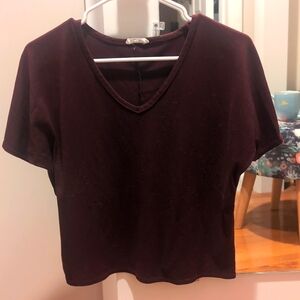 Purple loose fitting top